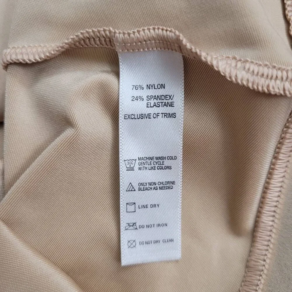 Spanx Simplicity Tank‎ Top Sz 1X Nude Cream Sleeveless Sculpting Shapewear
